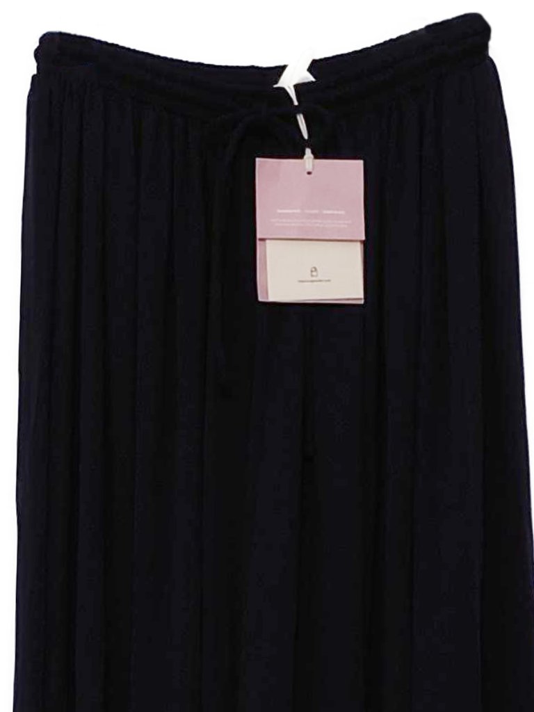 Nwt: Nap 2-Piece Open-Front Cardigan Robe & Wide Legged Drawstring Pants - Black — image 8 of 8